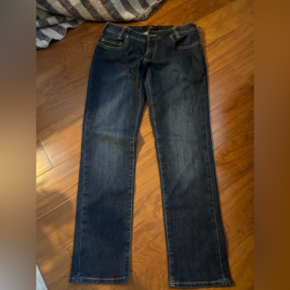 EUC Women’s Vertx Hayes High Rise Straight Cut, Size 8 - 30” inseam, Dark Wash - Picture 6 of 11